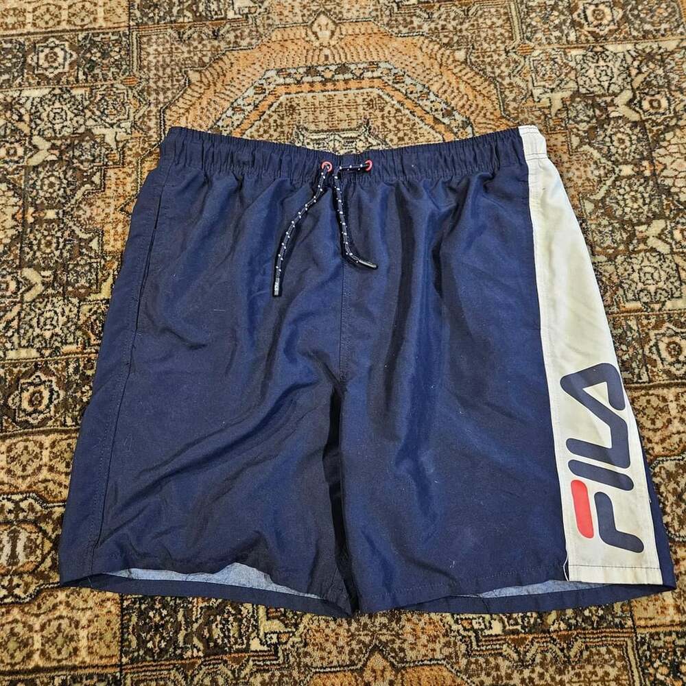 Fila Athletic Shorts Navy Blue Size XL